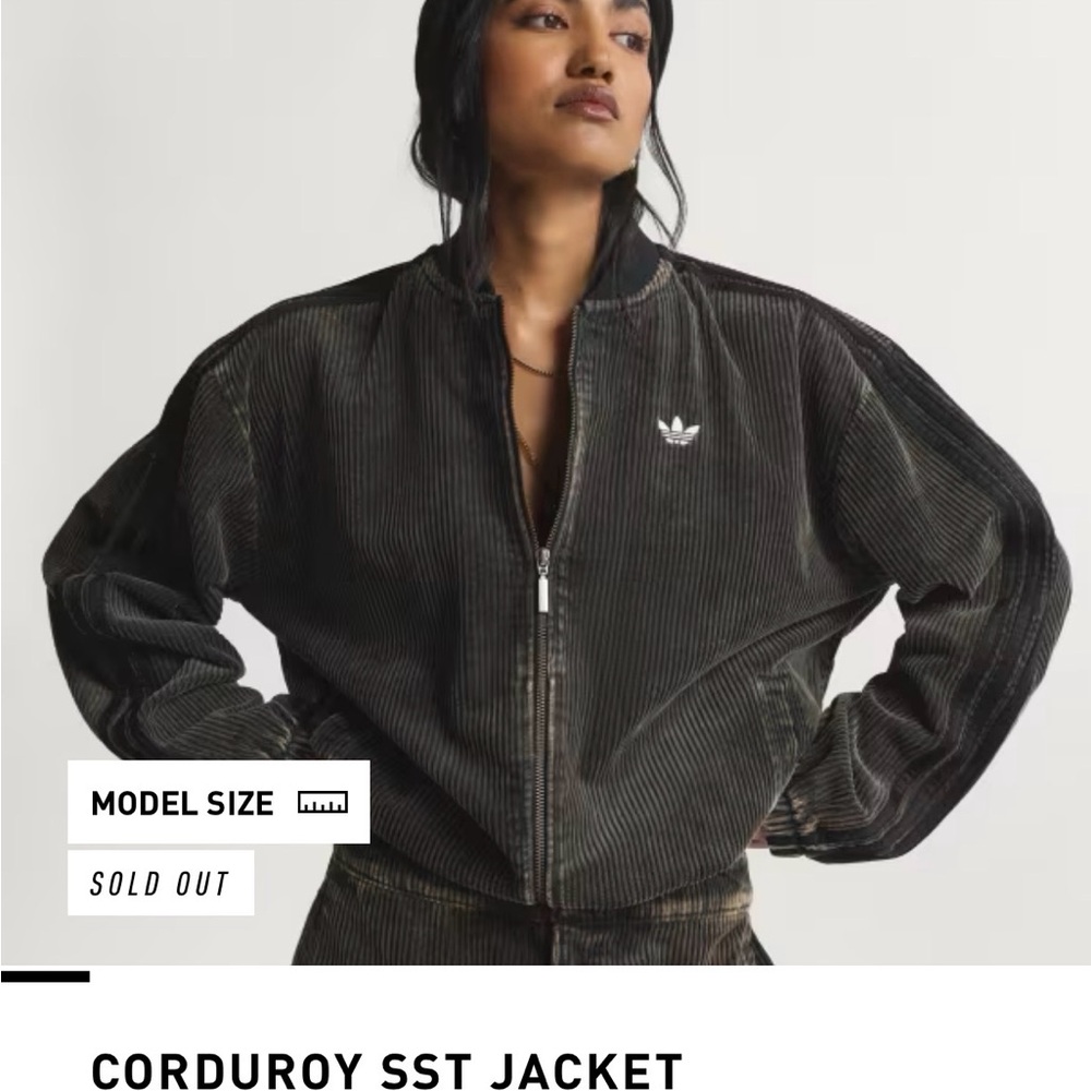 Adidas Women's Dark Corduroy Bomber Jacket